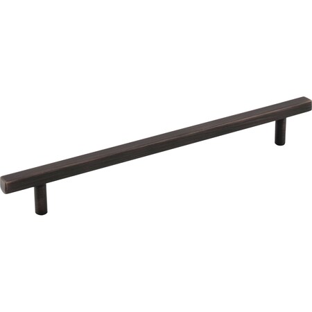 Jeffrey Alexander 192 mm Center-to-Center Brushed Oil Rubbed Bronze Square Dominique Cabinet Bar Pull 845-192DBAC